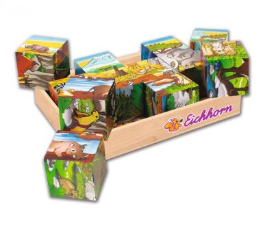 Цветни дървени кубчета EICHHORN 100005480