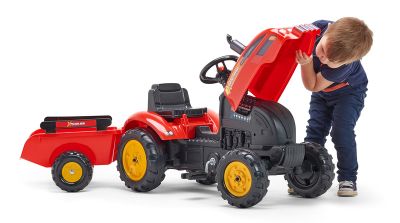 Детски трактор с ремарке и отварящ се капак Falk X-Tractor 2046AB