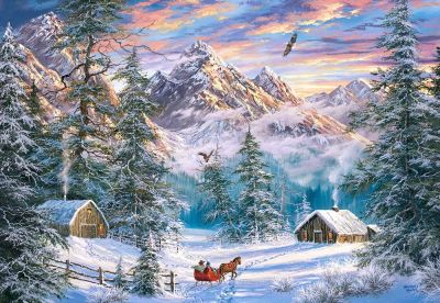 Пъзел Castorland 1000 части Коледа в планината Абрахам Хънтър 104680