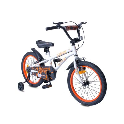 Детски велосипед Byox с помощни колела 18" PIXY Orange
