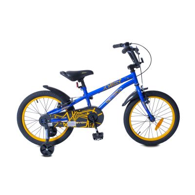 Детски велосипед Byox с помощни колела 18" PIXY СИН