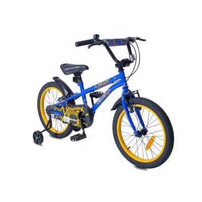 Детски велосипед Byox с помощни колела 18" PIXY СИН