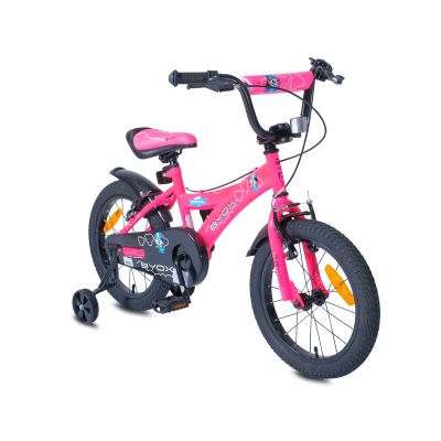 Детски велосипед Byox със спомагателни колела 16" Devil ЦИКЛАМА