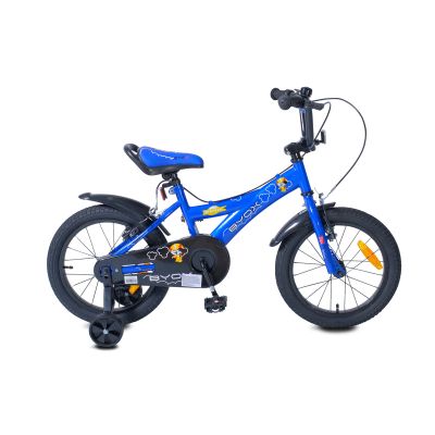 Детски велосипед Byox със спомагателни колела 16" Devil BLUE