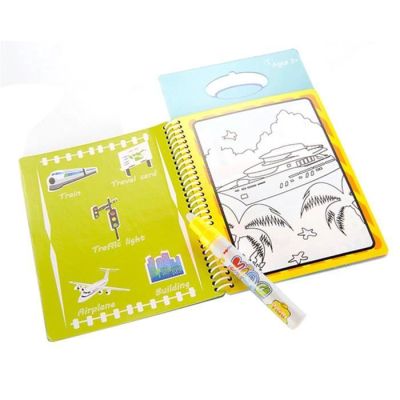 Книжка за рисуване с водна писалка Magic Aqua Превозни средства