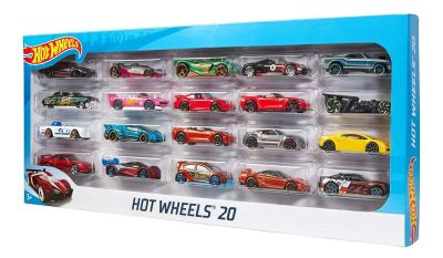   Комплект 20 колички Hot Wheels Mattel H7045  