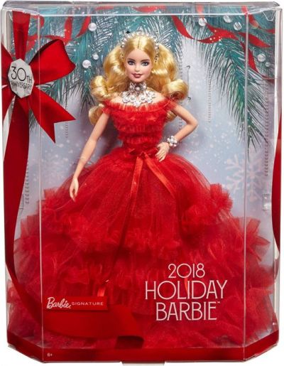 Barbie Holiday Signature Празнична кукла Барби - блондинка FRN69