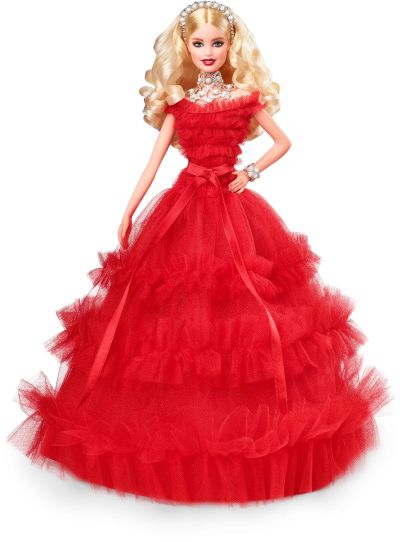 Barbie Holiday Signature Празнична кукла Барби - блондинка FRN69