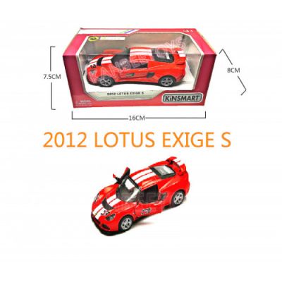 Метална количка 2012 Lotus Exige red Kinsmart 1/38 