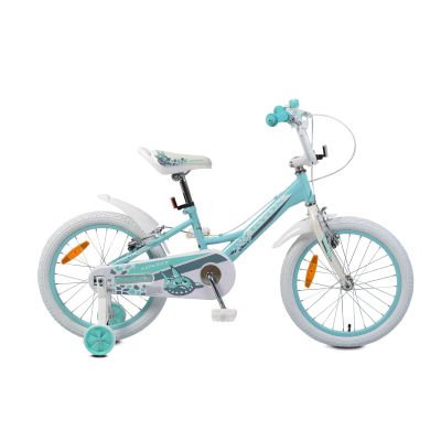 Детски велосипед с помощни колела Byox 18" LOVELY тюркоаз