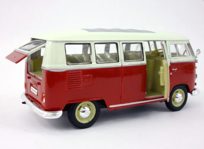 Метална кола 1963 Volkswagen Classical Bus 1/24 Welly
