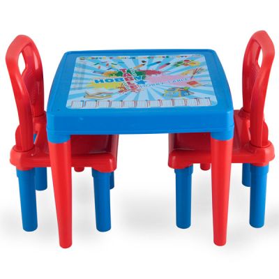 Pilsan Детска маса с две столчета синя 03414