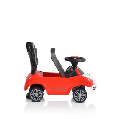 Кола за яздене и бутане с родителски контрол RIDER 2 В 1 червена