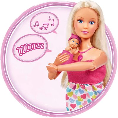 Кукла Steffi Love Новородено бебе Интерактивно сладко очакване Simba 105733480038