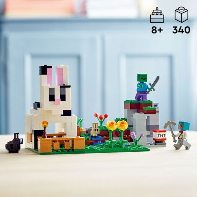 Конструктор LEGO Minecraft Ранчото на зайците 21181