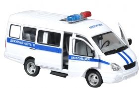 Детски метален микробус ГАЗ Полиция със звук и светлини