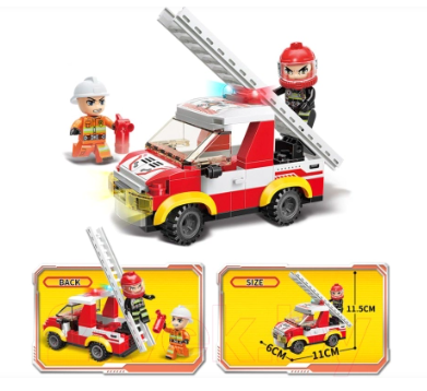 Конструктор пожарна със стълба QMAN Q12011-3