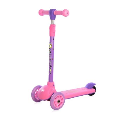 Тротинетка със светещи колела TAMTAM Pink LION