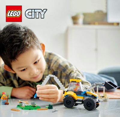 Конструктор LEGO City Great Vehicles 60385 - Строителен багер
