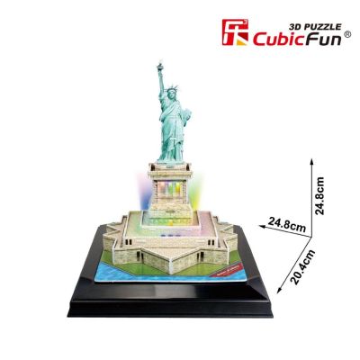 Статуята на свободата CubicFun Paper 3D Puzzle LED-Series Statue of Liberty