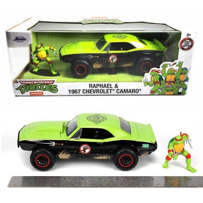 Метален автомобил Chevy Camaro Turtles Raphael 1:24 Jada 253285001
