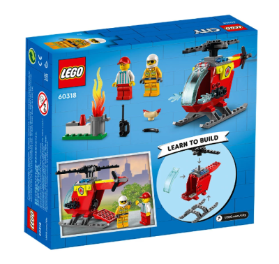Конструктор LEGO City Fire 60318 Пожарникарски хеликоптер