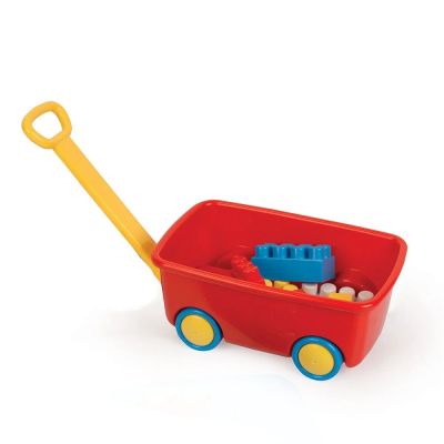 Мини детска количка за дърпане с блокчета Dolu 5199