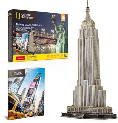 3D Пъзел EMPIRE STATE BUILDING NATIONAL GEOGRAPHIC CubicFun DS0977h