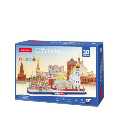 3D Пъзел CITY LINE MOSCOW CubicFun MC266h