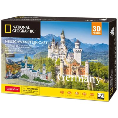 Пъзел 3D National Geographic Germany Neuschwanstein Castle 121ч. CubicFun DS0990h