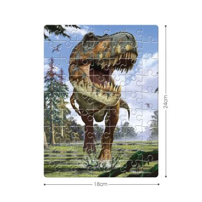 Пъзел National Geographic Kids в метална кутия Tyrannosaurus 63ч. 2в1 CubicFun DS1041h
