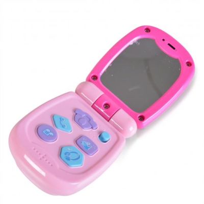 Бебешки телефон с капаче K999-95G розов