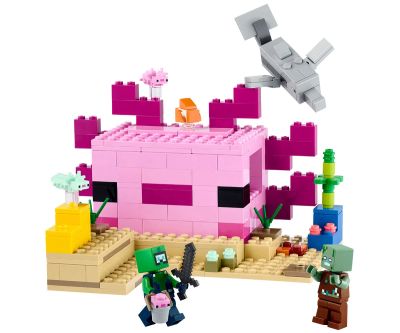 Конструктор LEGO Minecraft 21247 - Къща с аксолотл