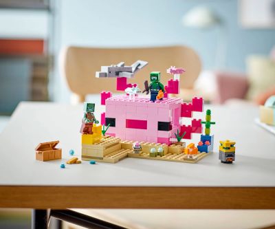 Конструктор LEGO Minecraft 21247 - Къща с аксолотл