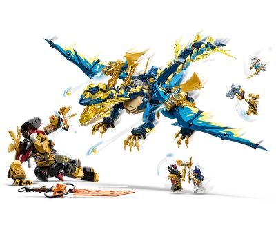Конструктор LEGO NINJAGO 71796 - Стихиен дракон срещу робот на Императрицата