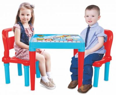 Детска маса с две столчета синя Pilsan 03414