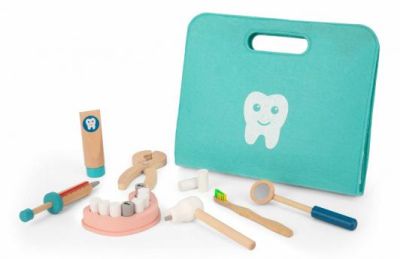Дървен зъболекарски комплект Tooky Toy TH164 