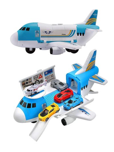 Самолет гараж с 4 коли и хеликоптер Jumbo Jet P906-A