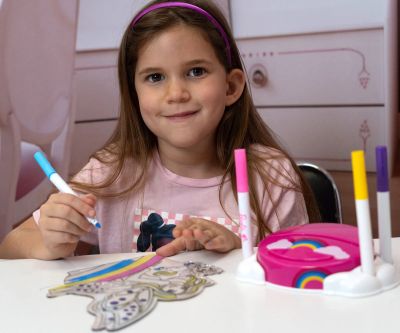 Приказно сияние за рисуване и оцветване Diamant Toys 3424E - Barbie 