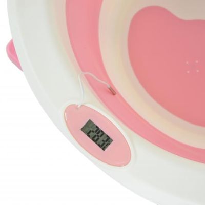 Сгъваема вана с дигитален термометър Cangaroo TERRA PINK