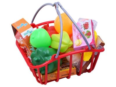 Детски магазин с продукти и кошница за пазаруване 668-02