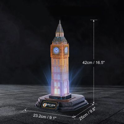 Пъзел 3D Big Ben London Night Edition с LED светлини CubicFun L537h 