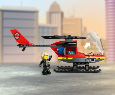 Конструктор LEGO City Fire 60411 Спасителен пожарникарски хеликоптер