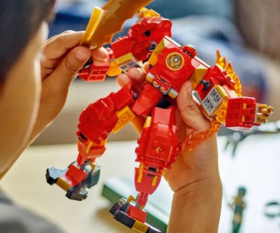 Конструктор LEGO NINJAGO 71808 Елементният огнен робот на Кай