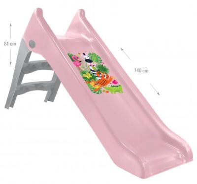 Детска пързалка 140 cm Mochtoys 12797 розов пастел
