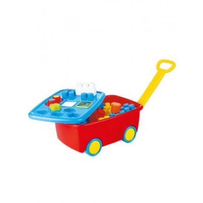Детска количка за дърпане Сортер с Форми и Кубчета Dolu 5099