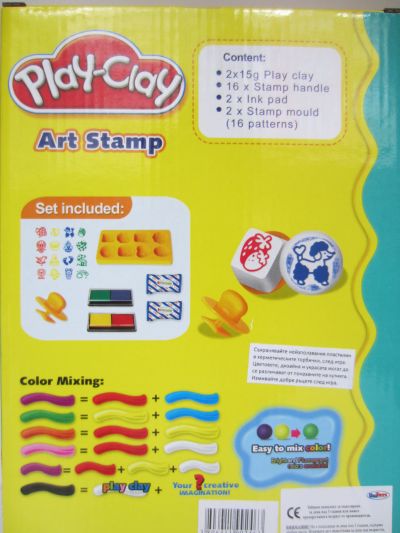 Пластелин/моделин с формички Art stamp