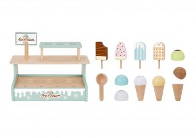 Дървен магазин за сладолед Tooky Toy TJ119