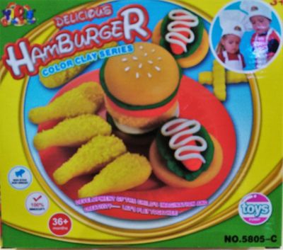 Мини комплект Пластелин/моделин хамбургер