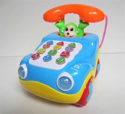 Детски музикален телефон кола